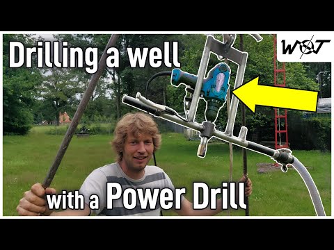 DIY Well Drilling Using a Hand Drill.