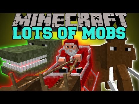 Minecraft: LOTS OF MOBS (DINOSAURS, DIMENSIONS, PETS) Lots O Mobs Mod Showcase