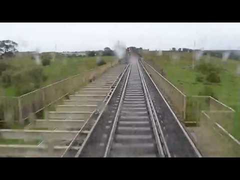 On board RM 58 as it passed through the former Moorabool Station and over the Moorabool Viaduct