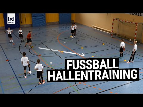 Fußball-Hallentraining (Trailer) Technik- und Taktikübungen ab U12