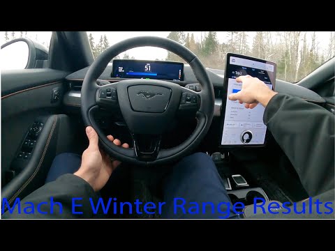 Ford Mustang Mach E Winter Driving Range Update
