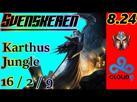 Svenskeren as Karthus Jungle - S8 Patch 8.24 - NA Challenger - Full Gameplay