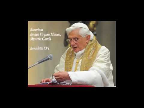 Rosario completo dei 20 misteri(gioiosi, luminosi, dolorosi e gioiosi) guidato da papa Benedetto XVI