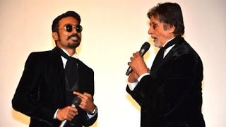 Amitabh and Dhanush stunned the audience by singing Ilayaraja songs at Shamitabh audio launch