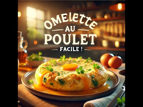 🍗🥚 Délicieuse Omelette au Poulet – Facile et Rapide ! 😋