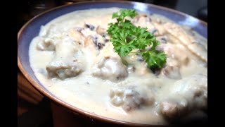 （3分鐘學煮）白汁蘑菇雞翼Chicken Wings with Creamy Mushroom Sauce