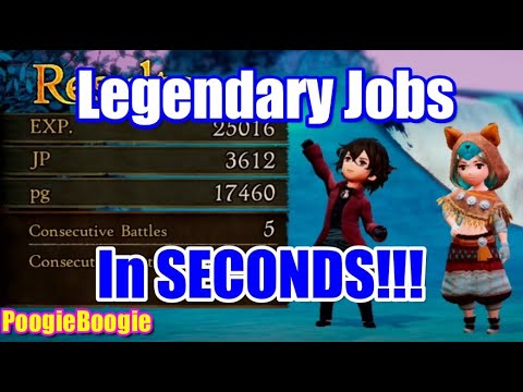 JP Farming | Legendary Job Classes in Seconds | Bravely Default 2 | Late Game | How to Win