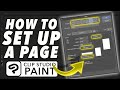 How To Set Up A Page In Clip Studio Paint Digital Comic Artist