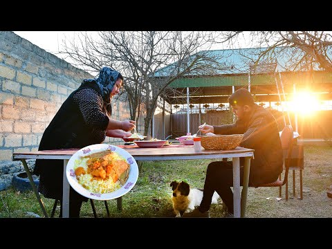 Traditional Azerbaijani PILAF Recipe - Azerbaijan Village cooking