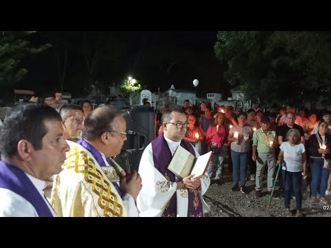 Procesión del Lucernario al campo Santo Salazar de Las Palmas Norte de Santander Colombia 