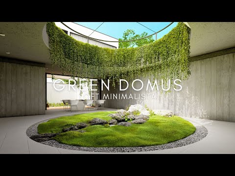 LOFT DE 10X14 METROS COM RIACHO INTERNO MINIMALISTA - GREEN DOMUS HOUSE