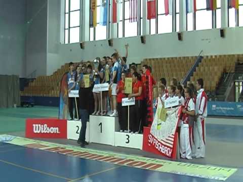 Badminton: Deutsche Mannschaftsmeisterschaften 2011 - Siegerehrung Funball Dortelweil