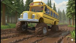 Download lagu Wheels on the Monster Bus | Bus Transformation || 152 Seconds || Crocomix Kids TV mp3