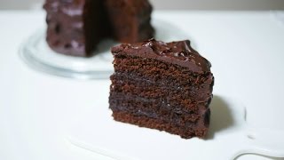 노오븐! 🍫초코 범벅 케이크 만들기 Chocolate Cake Recipe (Without Oven) | 한세