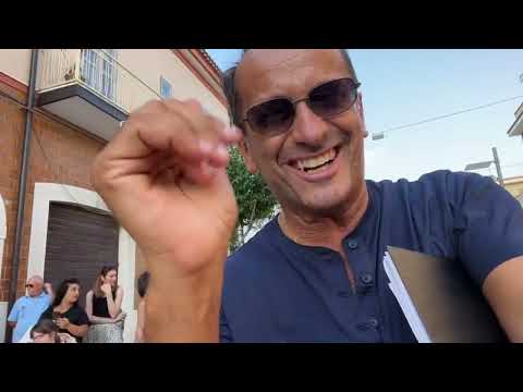 Uccio De Santis - Sul set del nuovo Mudù - Apricena