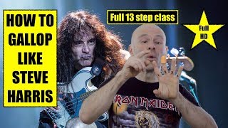 HOW TO GALLOP like Steve Harris ? Full 13 step class in FULL HD !