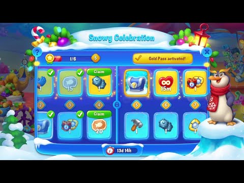 @Fishdom Hard Level 10300. Snowy Decoration Level 4 🔓
