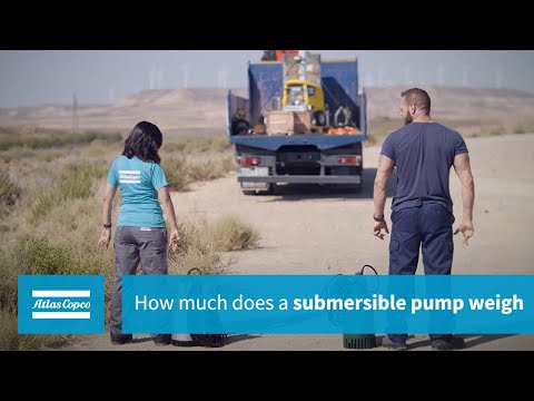 How much does a submersible pump weigh