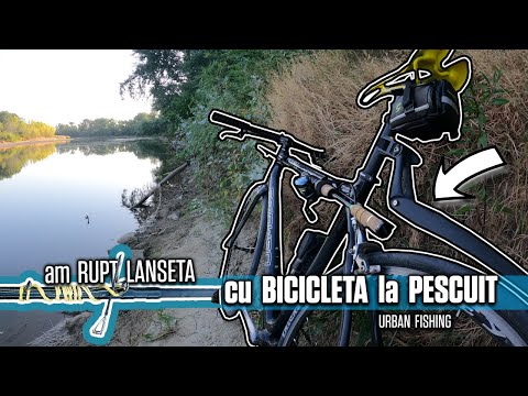 AM RUPT LANSETA - la PESCUIT cu BICICLETA printre BLOCURI - pescar URBAN
