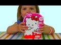 Хелло Китти Киндер Сюрприз игрушки распаковка HELLO KITTY Kinder Surprise toys for ...