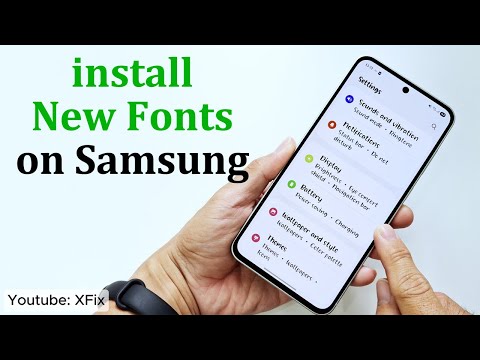 How to install New Fonts on Samsung One Ui 8