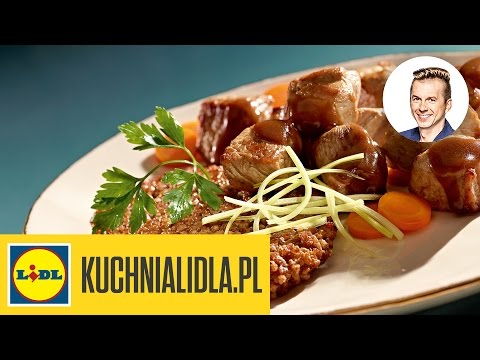 Racuchy z kaszy gryczanej z gulaszem - Karol Okrasa - przepisy Kuchni Lidla