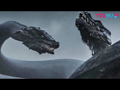 The snake and dragon are fighting to be the king of the island!  | Snake 3 | YOUKU MONSTER MOVIE