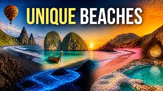 🏝️ MOST UNIQUE BEACHES IN THE WORLD 🌍 | Breathtaking Beaches You Won’t