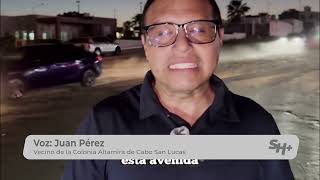 Authorities deliver a new medical unit and begin paving works in Cabo San Lucas.