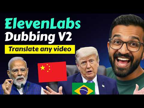 ElevenLabs Dubbing v2 - 92 Languages mein Dub karo! Complete Review