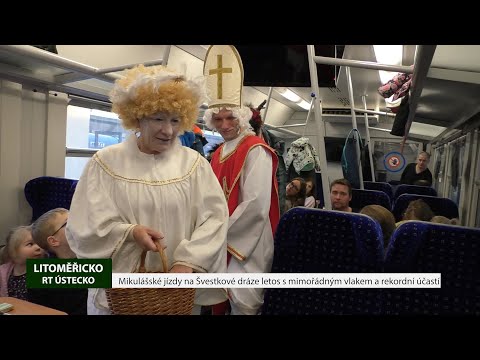 LITOMĚŘICKO: Mikulášské jízdy na Švestkové dráze letos s mimořádným vlakem a rekordní účastí