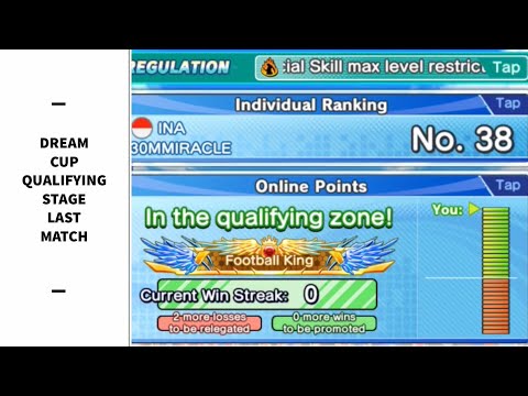 QUALIFYING STAGE LAST MATCH TO BE Football King (AI) - Captain Tsubasa Dream Team