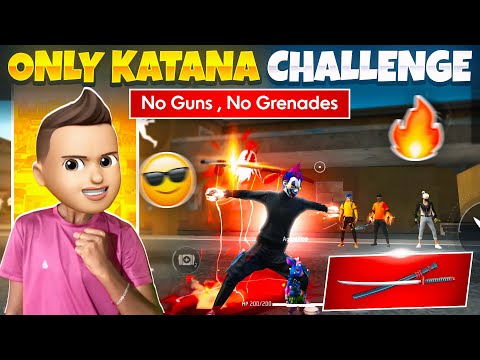 No Guns No Grenades Only Katana Challenge 🔥🔥 || @SRB_SCB_Is_Live || #freefire #funny #comedy #scb