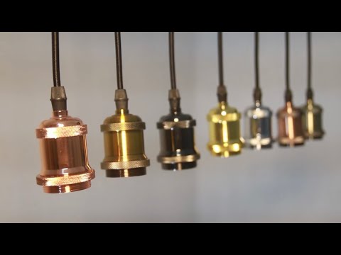 Патрон E27 для абажурів хром