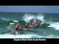 Traditional long boat surf life saving - Gold Coast Australia