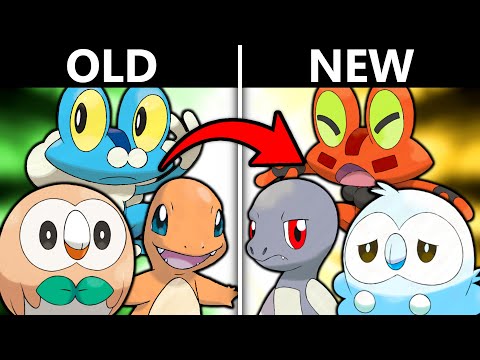 Giving EVERY Starter Pokemon NEW TYPES!