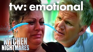 gordon making people cry (ಥ﹏ಥ) | Kitchen Nightmares | Gordon Ramsay