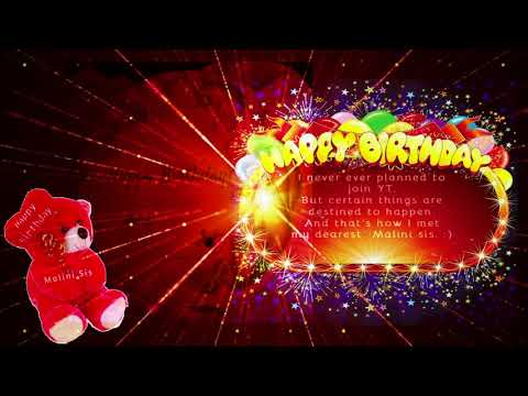 Happy Birthday Malini Sis