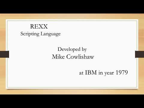 Rexx Hands On - Video - 0 - Introduction to REXX