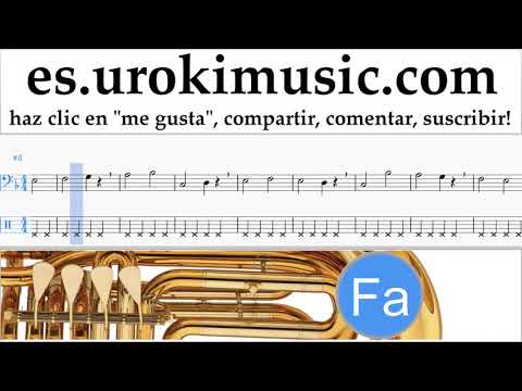 Tutorial de Tuba Carlos Vives, Sebastian Yatra - Robarte un Beso Clases Notas Parte#1 um-i927