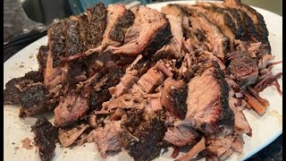Kroger choice brisket on a Weber gas grill