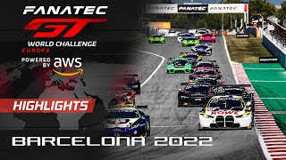 Race Highlights | Barcelona 2022 | Fanatec GT World Challenge Europe Powered by AWS