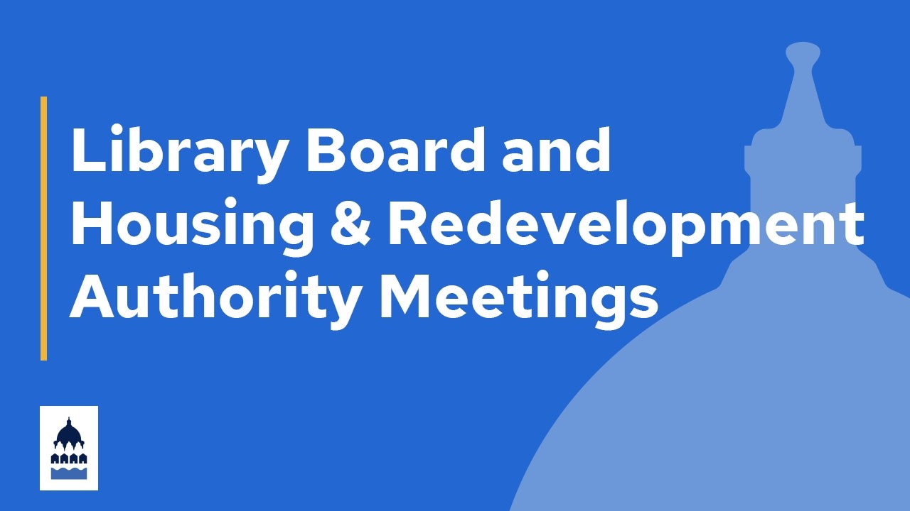 September 2, 2026 - Library Board and Housing & Redevelopment Authority Meetings