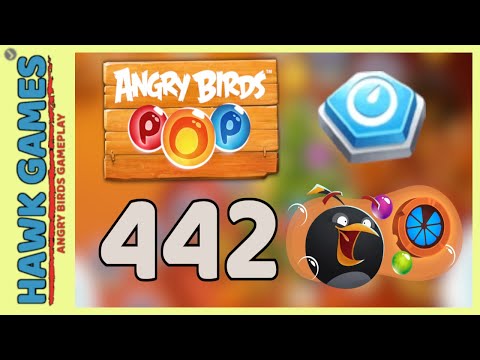 Angry Birds Stella POP Bubble Shooter Level 442 - Walkthrough, No Boosters