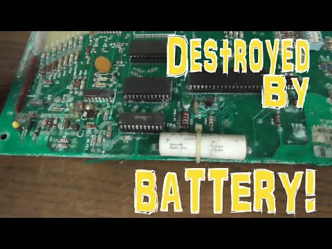 Horrible Battery Leakage - Bubba Shot The Pinball 5 - 1979 Bally Star Trek Machine New Alltek MPU