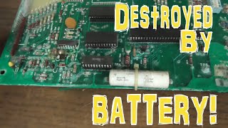 Horrible Battery Leakage - Bubba Shot The Pinball 5 - 1979 Bally Star Trek Machine New Alltek MPU