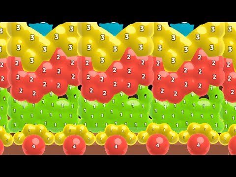 👁️‍🗨️ Satisfying Mobile Game Melty Bubble vs merge word letter puzzle 2048 ball New Update Gameplay