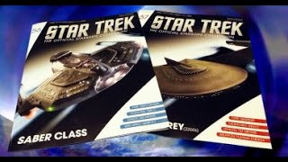 Star Trek Starships Collection #56 & 57 Review: Saber Class &  Romulan Bird Of Prey (2260s)