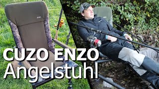 Bequemer STUHL zum ANGELN & CAMPING | Erholung pur Dank dem CUZO ENZO ANGELSTUHL