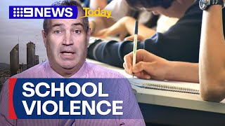 Queensland teachers claiming workers comp after reported classroom violence | 9 News Australia